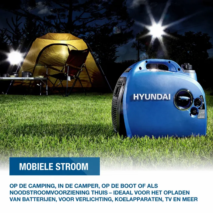 Hyundai Hyundai Inverter Generator 2200W Piekvermogen - HY-IG2000