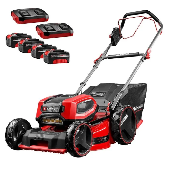 Einhell Gereedschap Einhell GP-CM 36/47 S Li BL Kit 4.0 Ah - Accu Grasmaaier - Ø47 cm - 4 accu's - Power X-Change