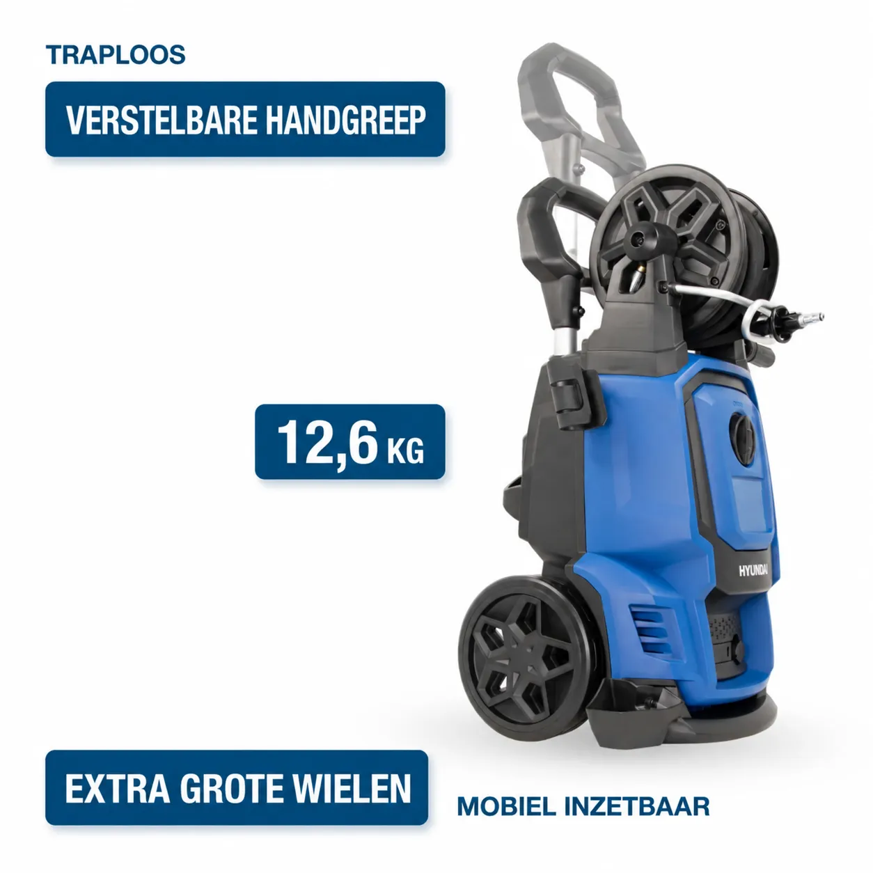 Hyundai Hyundai 2000 Watt Elektrische Hogedrukreiniger – 160 Bar HPW2000CE