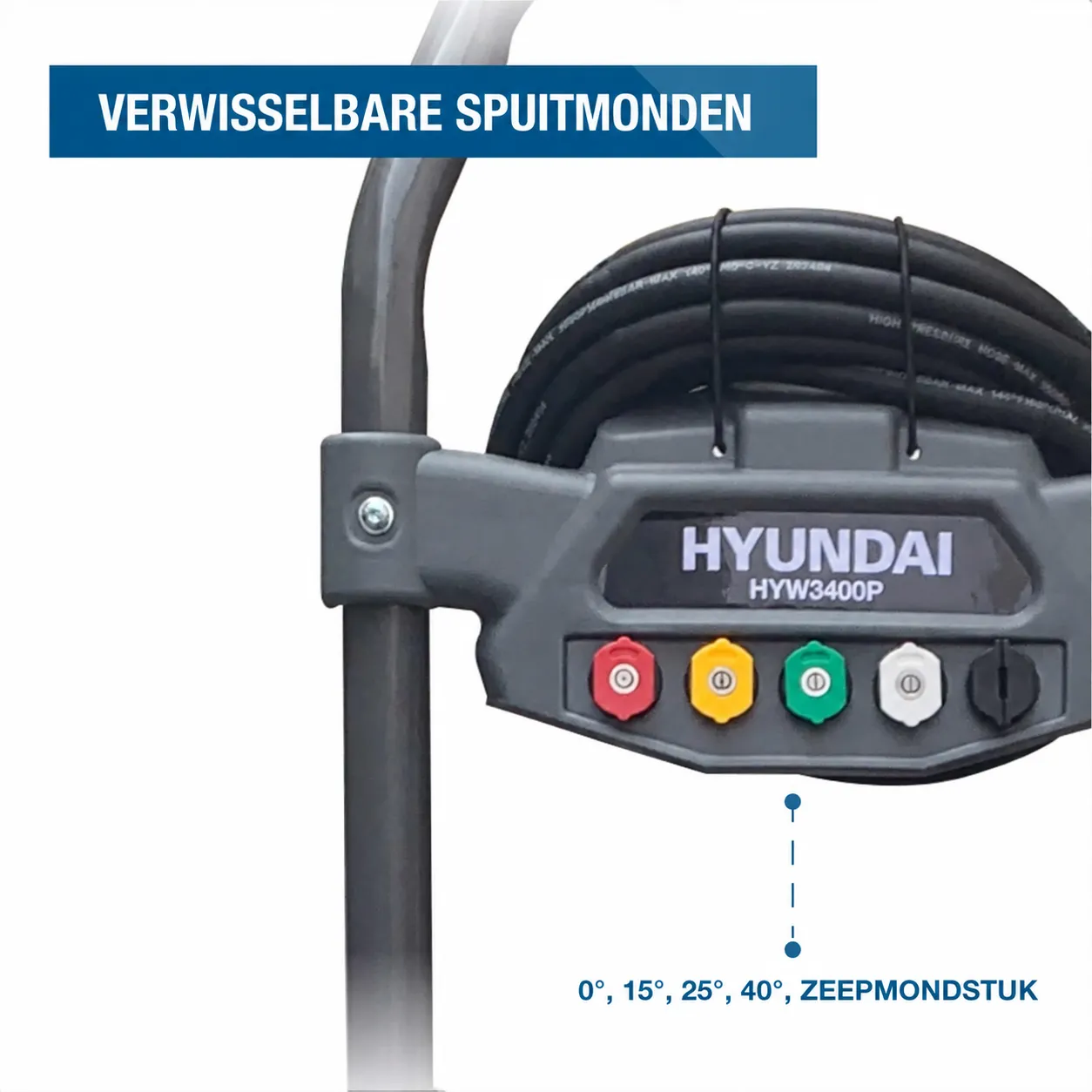 Hyundai Hyundai HYW3400P Benzine Hogedrukreiniger 234 bar – 209 cc – 9 l/min