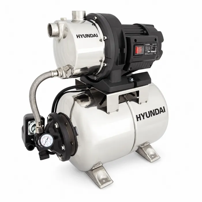 Hyundai Hyundai HWW12050-IN hydrofoorpomp 1200 W – 5000 l/u – 19 liter RVS