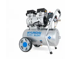 Hyundai Hyundai 750 Watt Silent Compressor 24 Liter – 8 Bar, Olievrij en 59 dB(A) | SAC55752