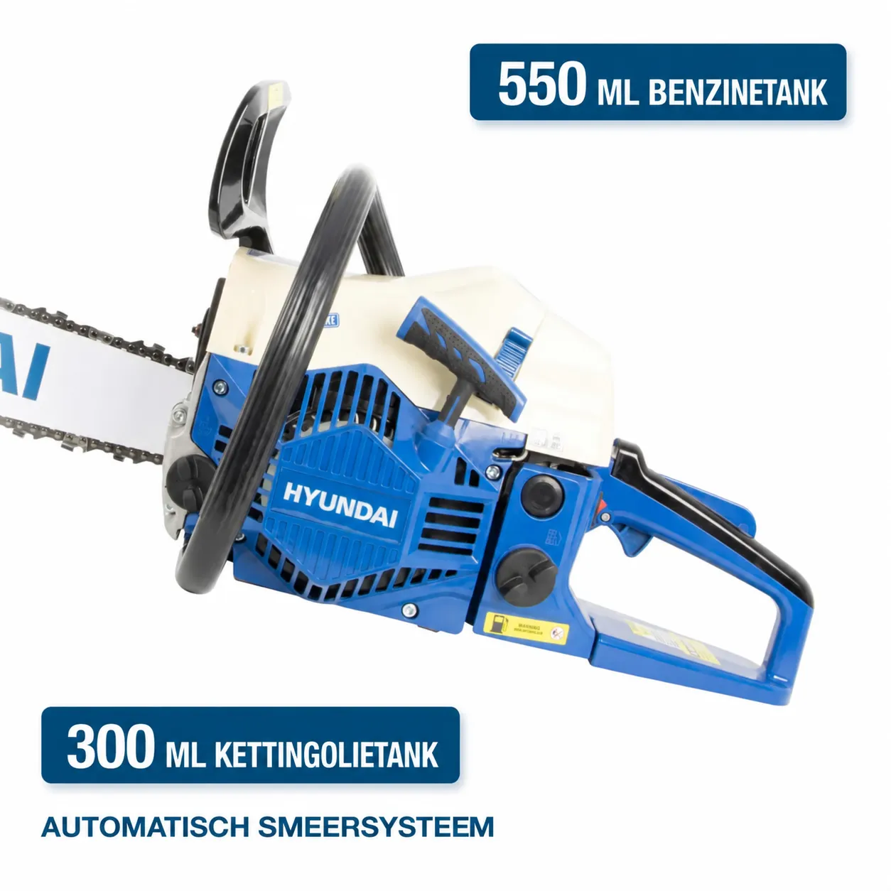 Hyundai Hyundai CS6220G Benzine Kettingzaag 61,5 cc – 50 cm – 3,9 pk