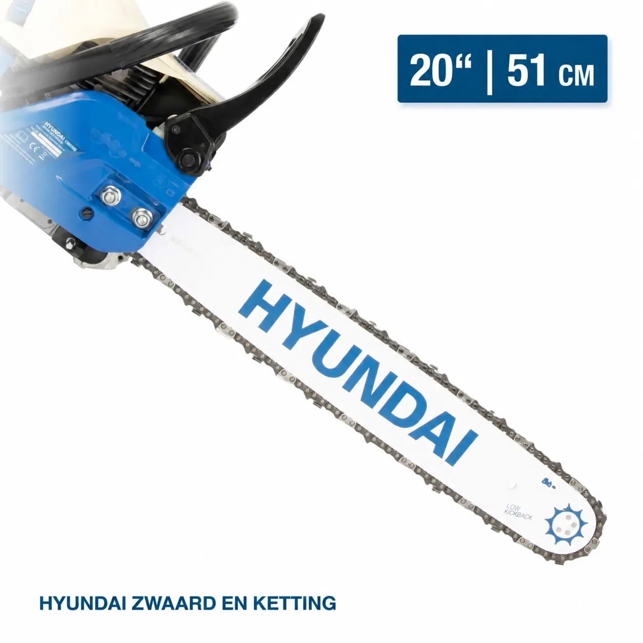 Hyundai Hyundai CS6220G Benzine Kettingzaag 61,5 cc – 50 cm – 3,9 pk