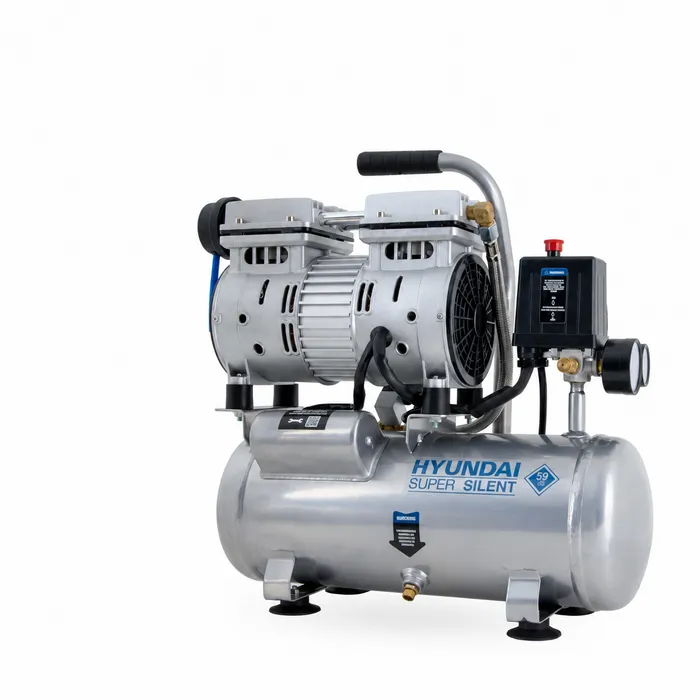 Hyundai Hyundai SAC55751 stille compressor 550 W – 6 liter – 8 bar