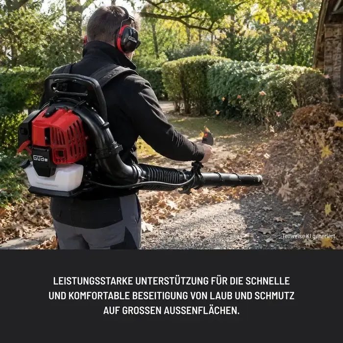 Güde GÜDE Benzine Rugbladblazer GRLB 1450-52 – 52 cc, 890 m³/u en rugzakmodel