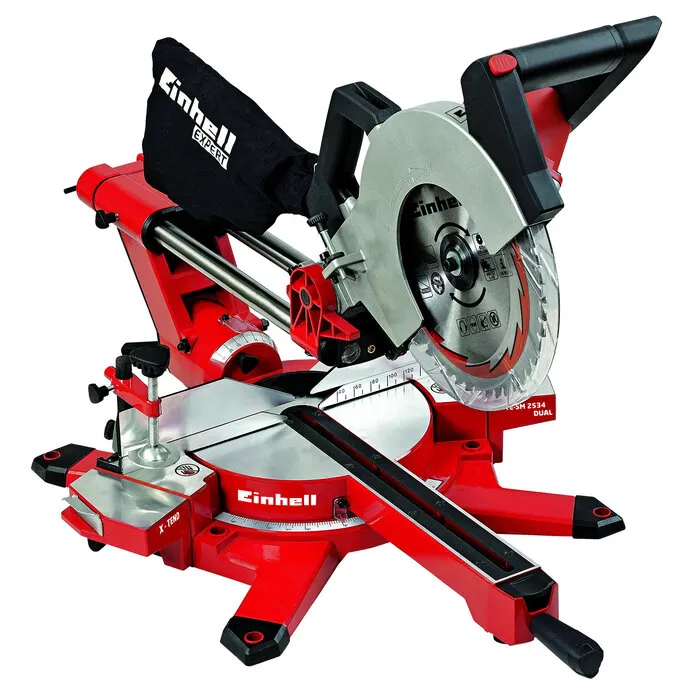 Einhell Gereedschap Einhell TE-SM 2534 Dual Trek-, Afkort- en Verstekzaag – 1800 W