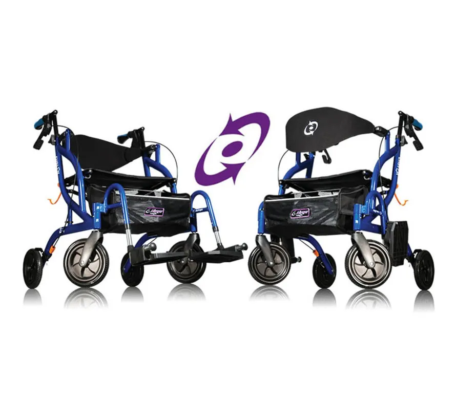 Fusion rollator en rolstoel in een (9,5 kg)