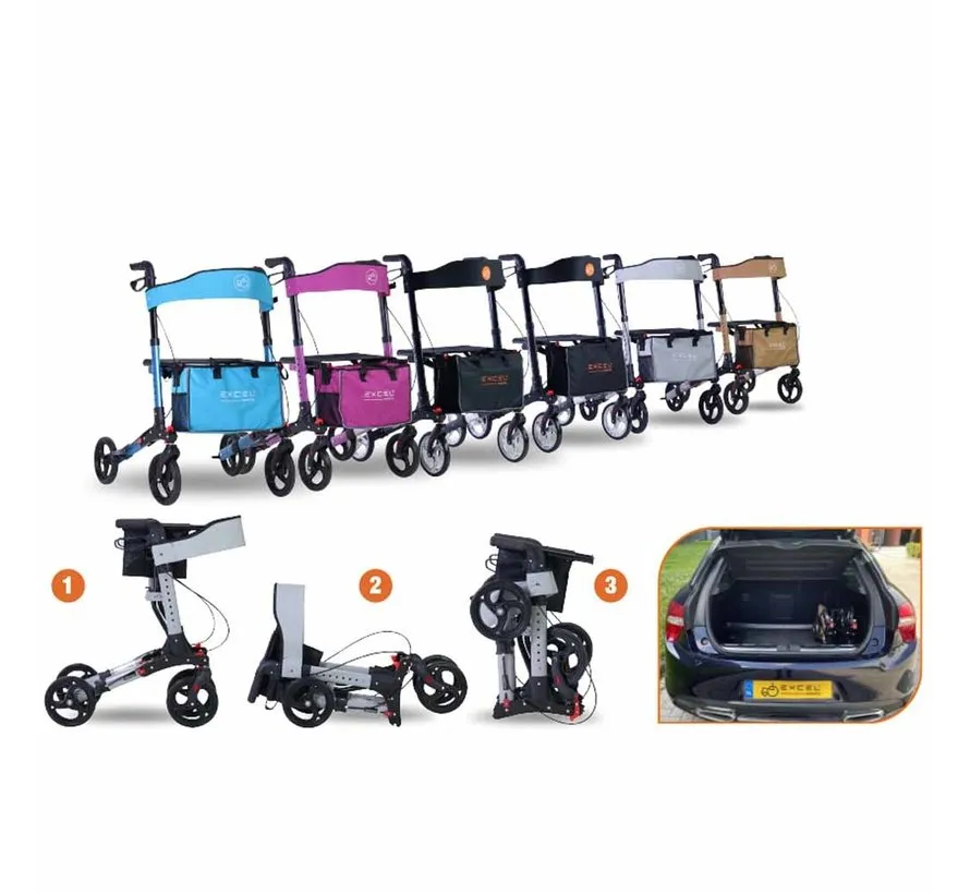 Rollator Triple Motion - Extra compact