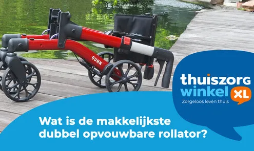Wat is de makkelijkste dubbel opvouwbare rollator?