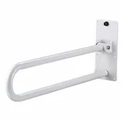 Toiletbeugel opklapbaar 76 cm, Wit (Buitenkansje)