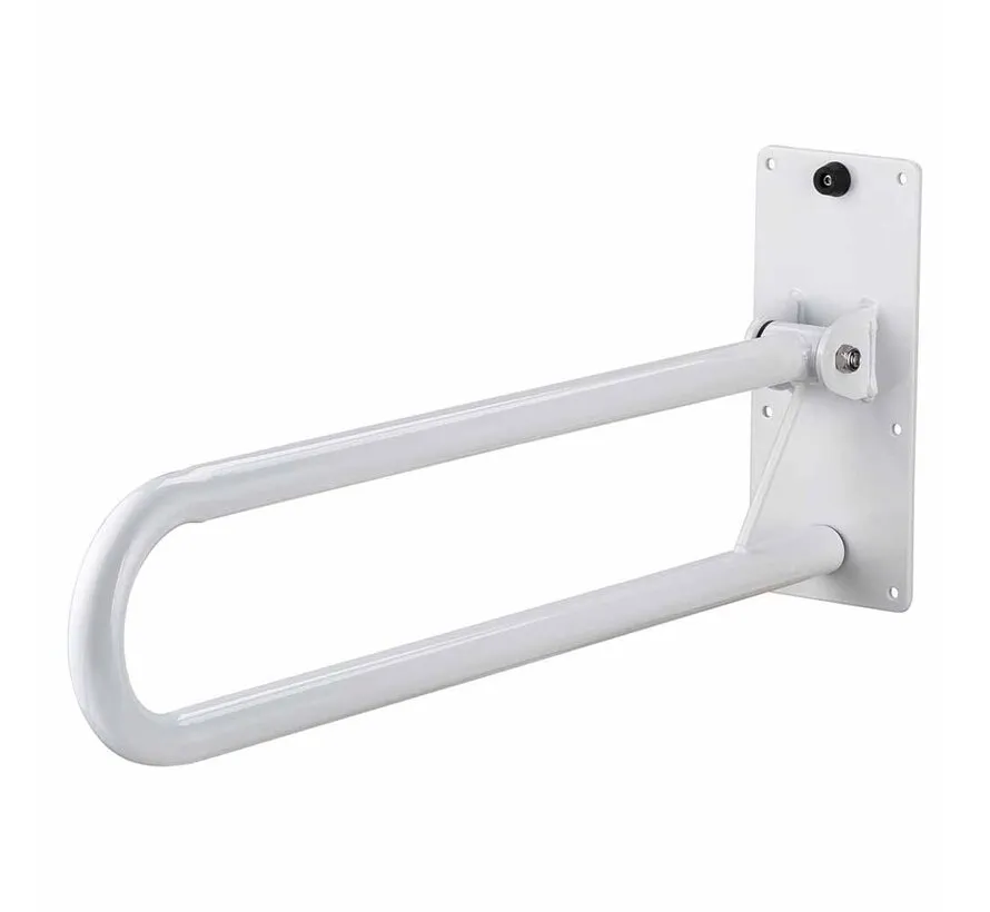 Toiletbeugel opklapbaar 76 cm, Wit (Buitenkansje)