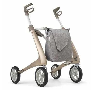 byAcre Carbon rollator Ultralight Comfort met Weekendtas (4,8 kg)
