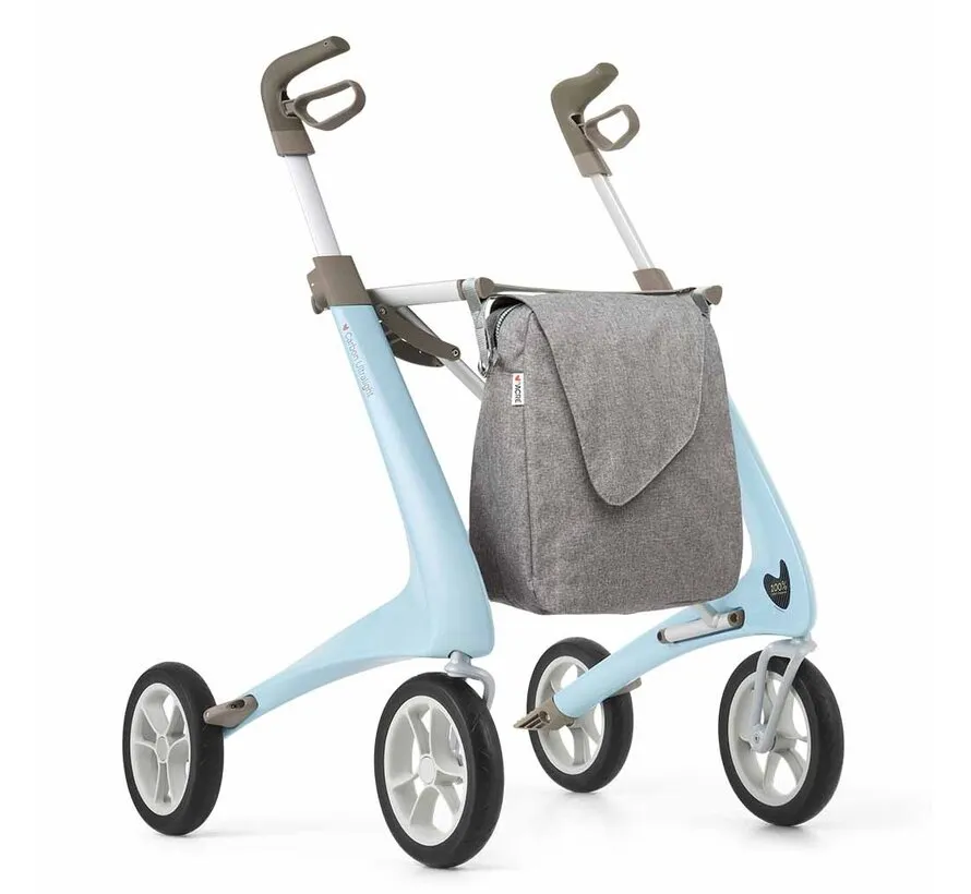 Carbon rollator Ultralight Comfort met Weekendtas (4,8 kg)