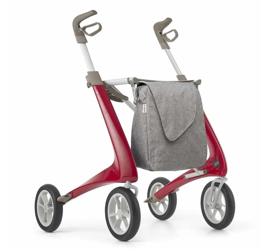 Carbon rollator Ultralight Comfort met Weekendtas (4,8 kg)