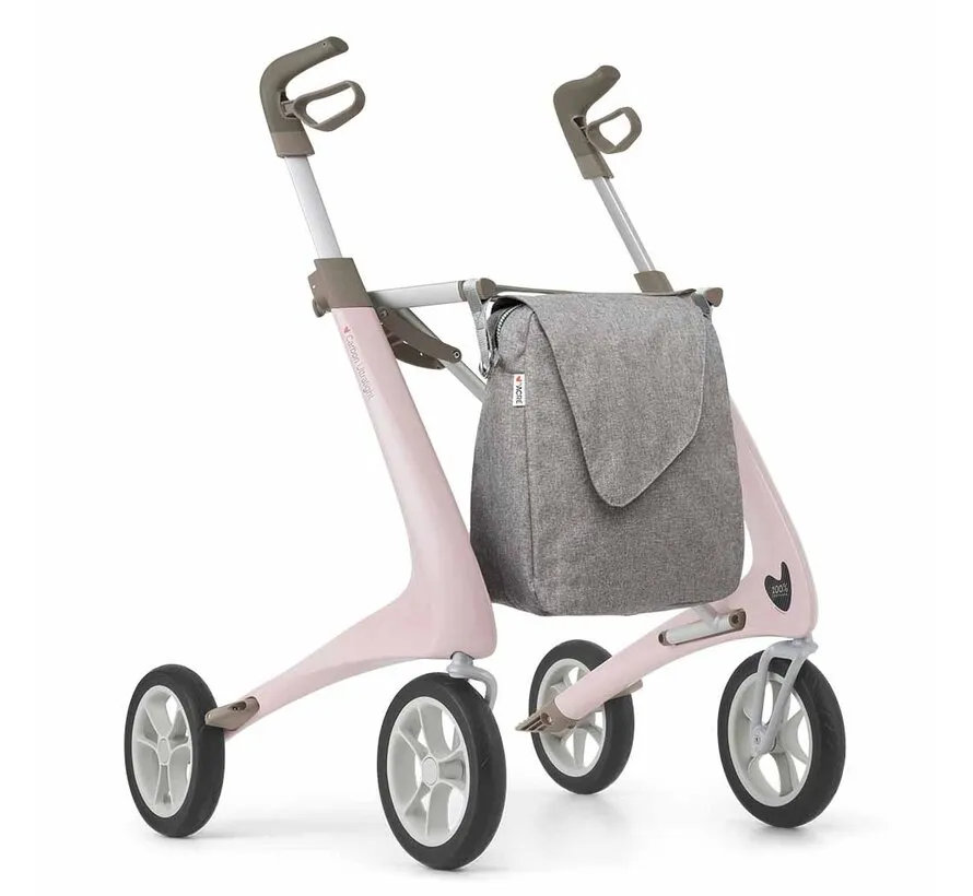 Carbon rollator Ultralight Comfort met Weekendtas (4,8 kg)