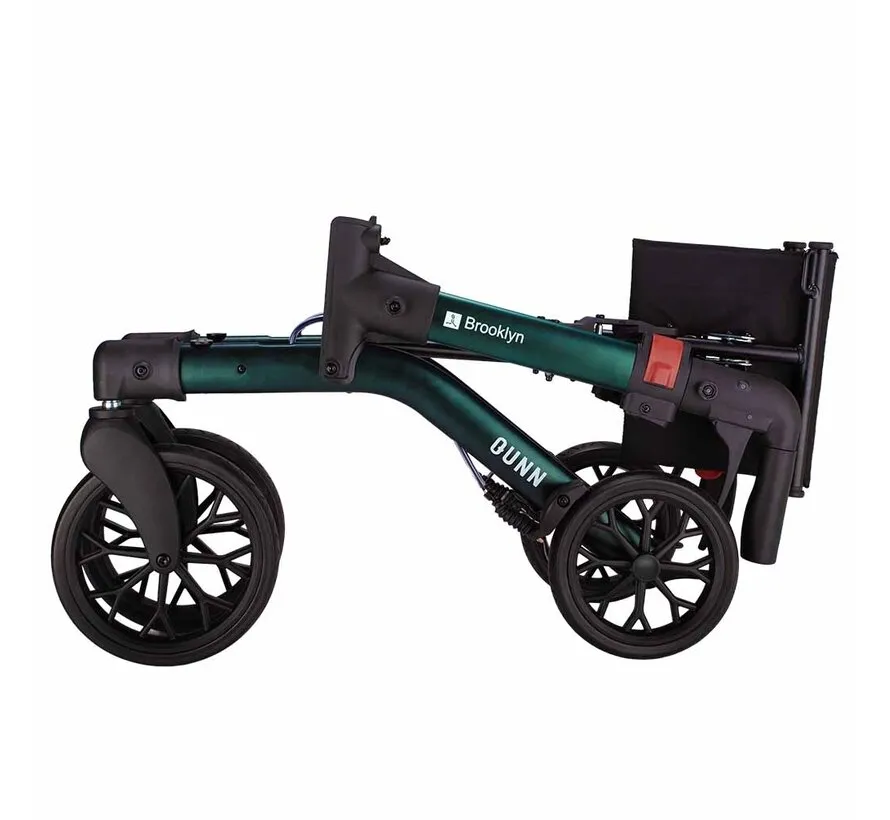 Rollator Brooklyn PU dubbel opvouwbaar met zachte banden