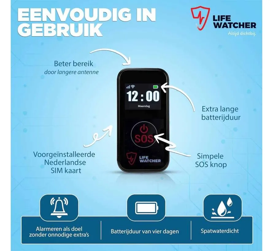 Alarmknop - SOS Button met valdetectie