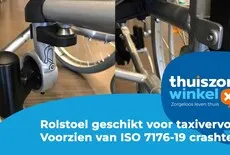 Rolstoel geschikt voor taxivervoer - Voorzien van ISO 7176-19 crashtest