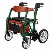 Uplivin Glide 2-in-1 Rollator & Rolstoel – Lichtgewicht 2-in-1 Transportstoel – Opvouwbaar & Comfortabel