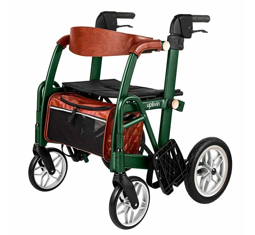 Glide 2-in-1 Rollator & Rolstoel – Lichtgewicht 2-in-1 Transportstoel – Opvouwbaar & Comfortabel