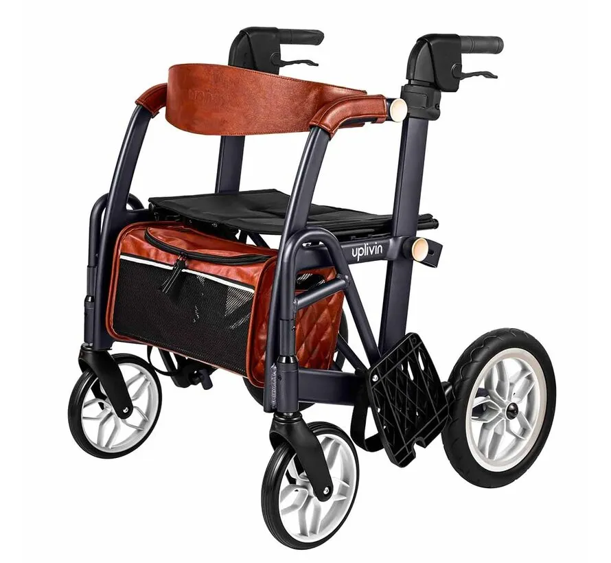Glide 2-in-1 Rollator & Rolstoel – Lichtgewicht 2-in-1 Transportstoel – Opvouwbaar & Comfortabel