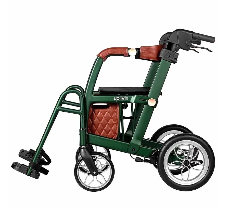 Glide 2-in-1 Rollator & Rolstoel – Lichtgewicht 2-in-1 Transportstoel – Opvouwbaar & Comfortabel