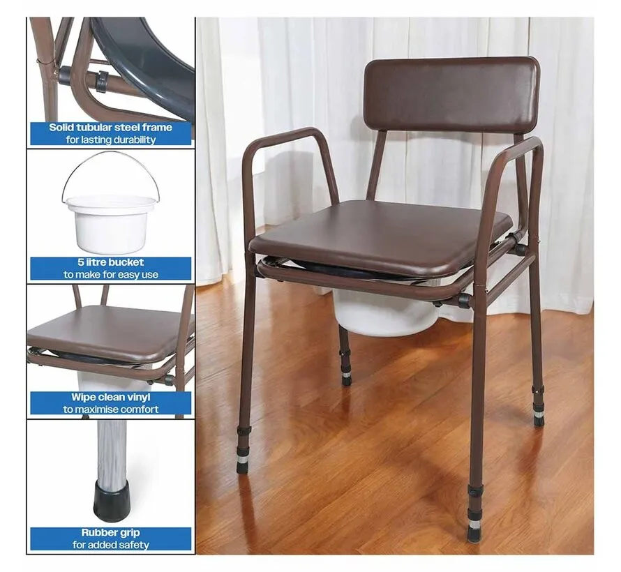 Po stoel in hoogte verstelbaar bruin