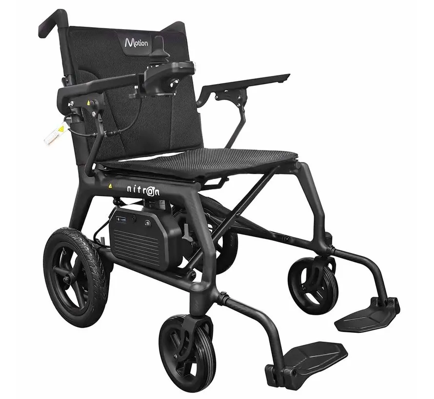 Nitron Carbon Elektrische Rolstoel | Lichtgewicht Opvouwbare Reisrolstoel (12,8 kg)