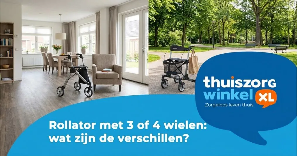 Rollator met 3 of 4 wielen: wat zijn de verschillen?