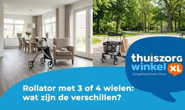 Rollator met 3 of 4 wielen: wat zijn de verschillen?