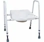 Toiletframe met zitting en Hygiëne uitsparing (Buitenkansje)
