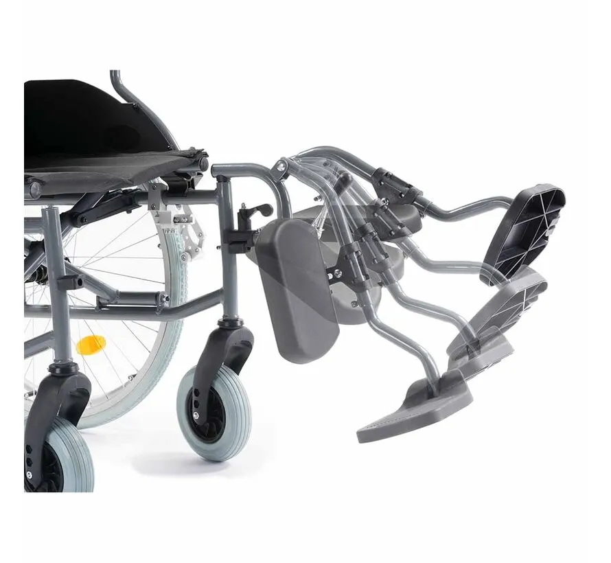 Rolstoel comfort beensteun verstelbaar aluminium voor M5, M6, M7 en M10