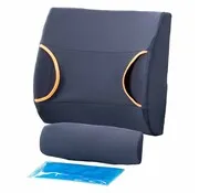 Lumbaalkussen / rugkussen met hot-cold gel pack