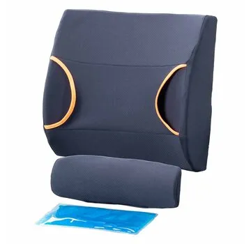 Lumbaalkussen / rugkussen met hot-cold gel pack