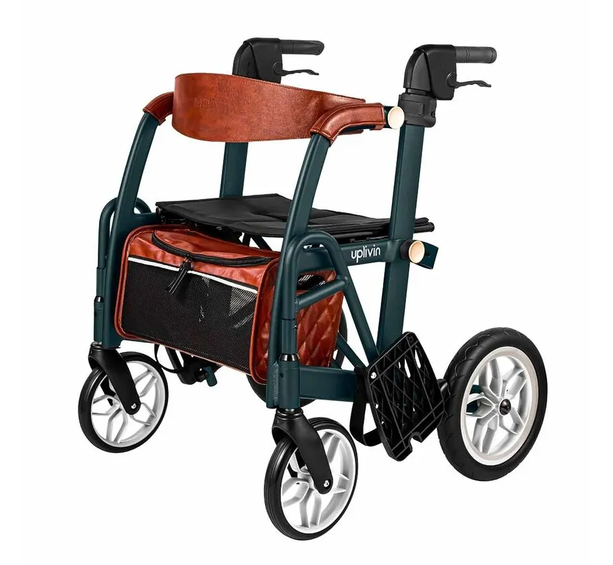 Glide 2-in-1 Rollator & Rolstoel – Lichtgewicht 2-in-1 Transportstoel – Opvouwbaar & Comfortabel