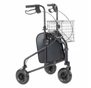 Driewiel indoor rollator lichtgewicht