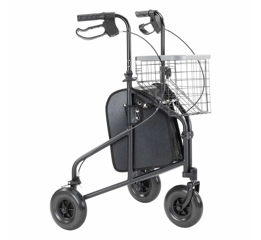 Driewiel indoor rollator lichtgewicht