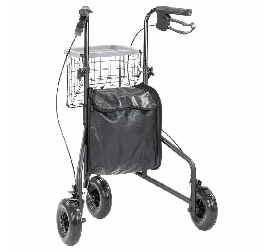 Driewiel indoor rollator lichtgewicht