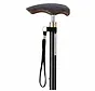 Wandelstok Carbon met houten handvat