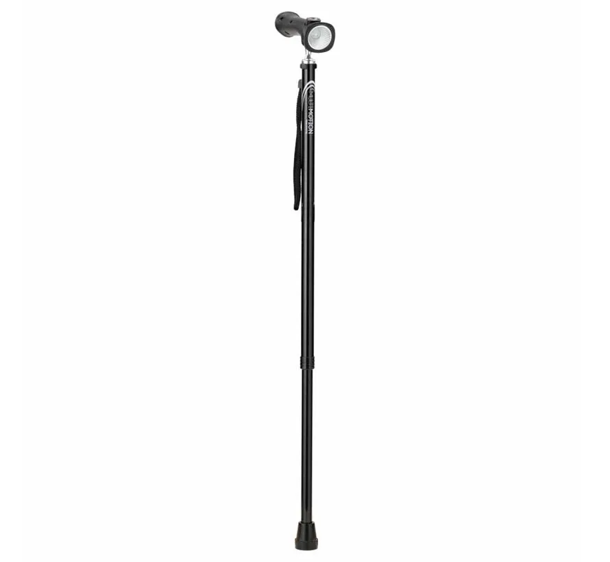 Wandelstok met alarm en ledlamp