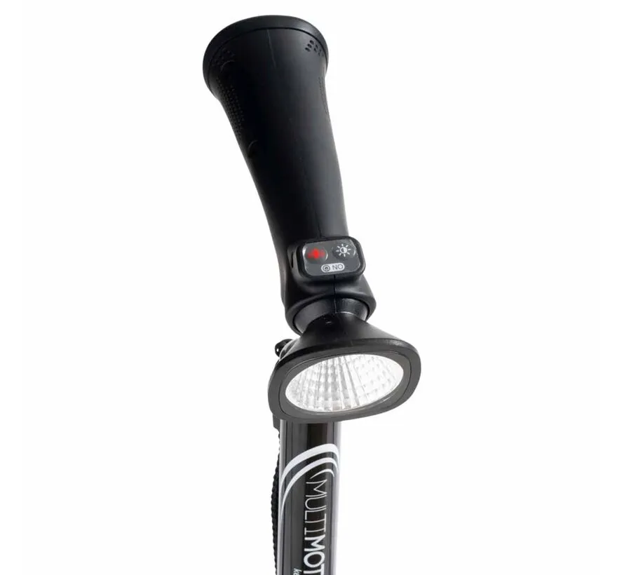 Wandelstok met alarm en ledlamp
