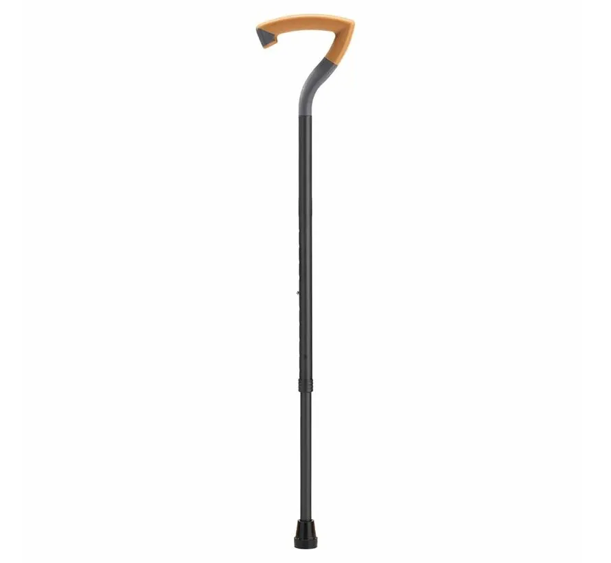 Wandelstok met antislip handvat - 7-vorm