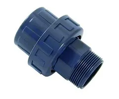 Cepex PVC 3/3 koppeling 1½" binnendraad / 1½" buitendraad Cepex