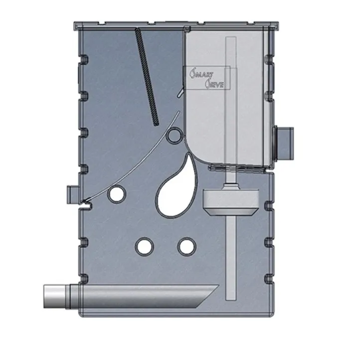 Aquaforte Aquaforte Smartsieve zwaartekracht zeefbochtfilter