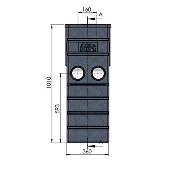 Aquaforte Aquaforte Smartsieve zwaartekracht zeefbochtfilter