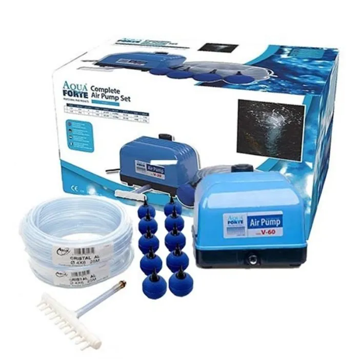 Aquaforte Aquaforte Luchtpomp V60 Hi Flow Compleet Set
