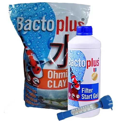 Bactoplus BactoPlus Ohmizu Clay 2,5 liter + BactoPlus Filterstart Gel 1 liter + Thermometer