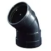 PP Bocht 45° 2x manchet 110 mm