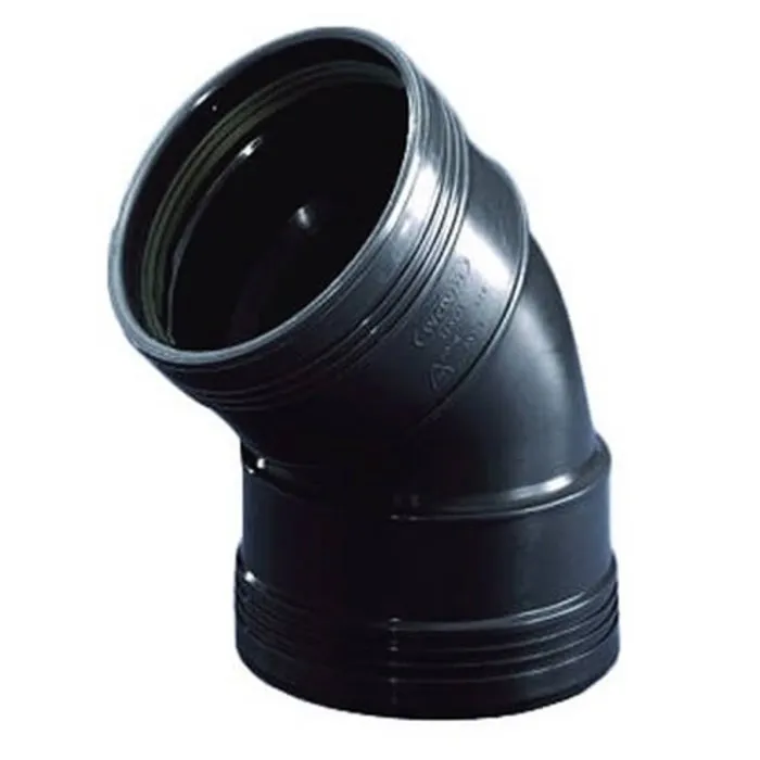 Bocht 45° 2x manchet 40 mm